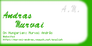 andras murvai business card